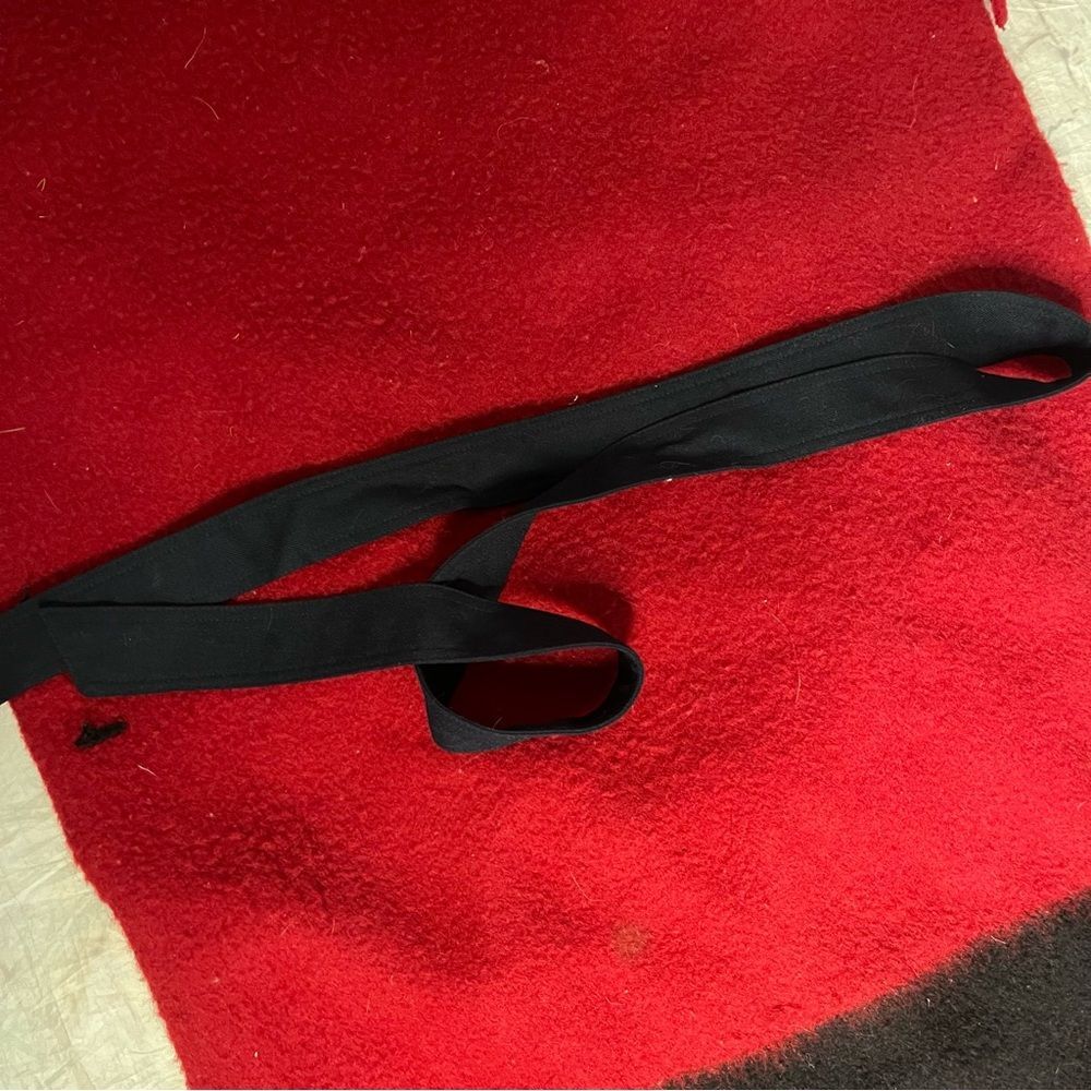 EARLYS WITNEY POINT Red Black Blanket Coat Capote Coat Hood Womens Size Large - Picture 8 of 11